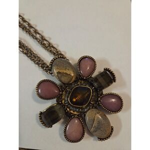 Chico's copper tone necklace with pendant